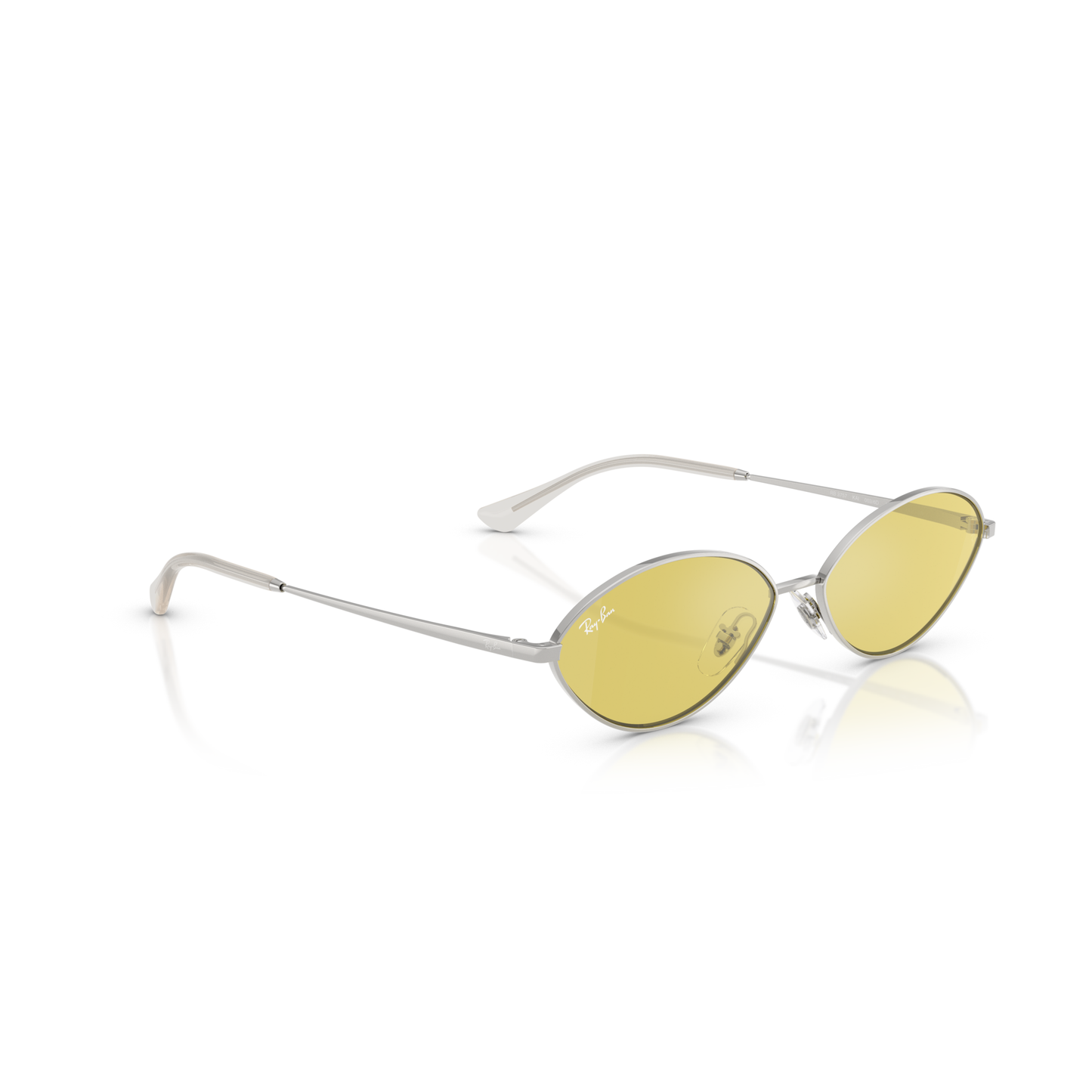 Ray Ban Kai Bio-Based Sunglasses - Velocity 21 Silver + Yellow Mirror Flash Gold
