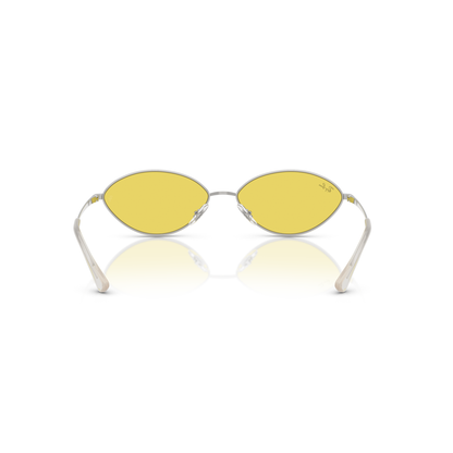 Ray Ban Kai Bio-Based Sunglasses - Velocity 21 Silver + Yellow Mirror Flash Gold