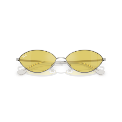 Ray Ban Kai Bio-Based Sunglasses - Velocity 21 Silver + Yellow Mirror Flash Gold