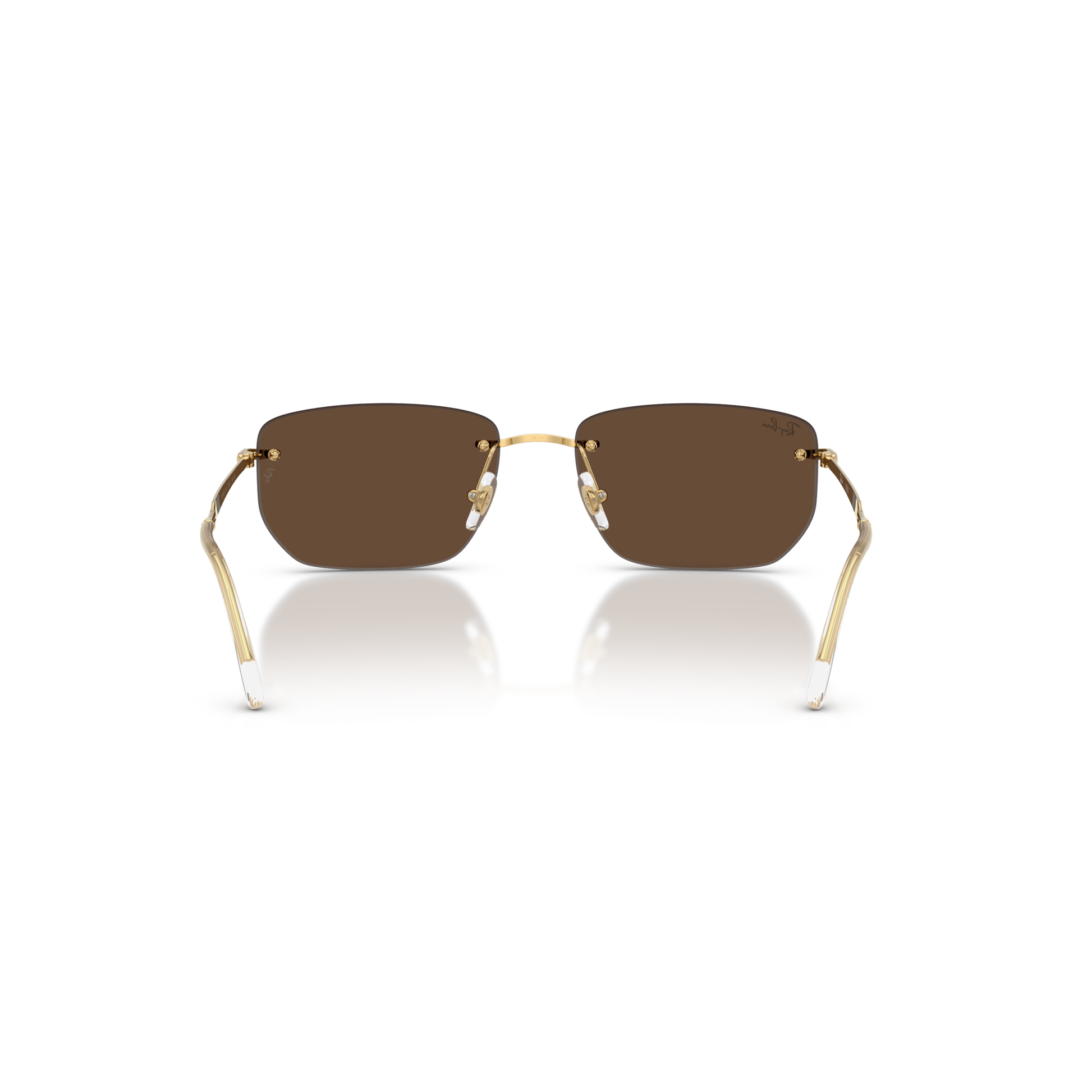 Ray Ban RB3768 Sunglasses - Velocity 21 Polished Arista Gold + Dark Brown