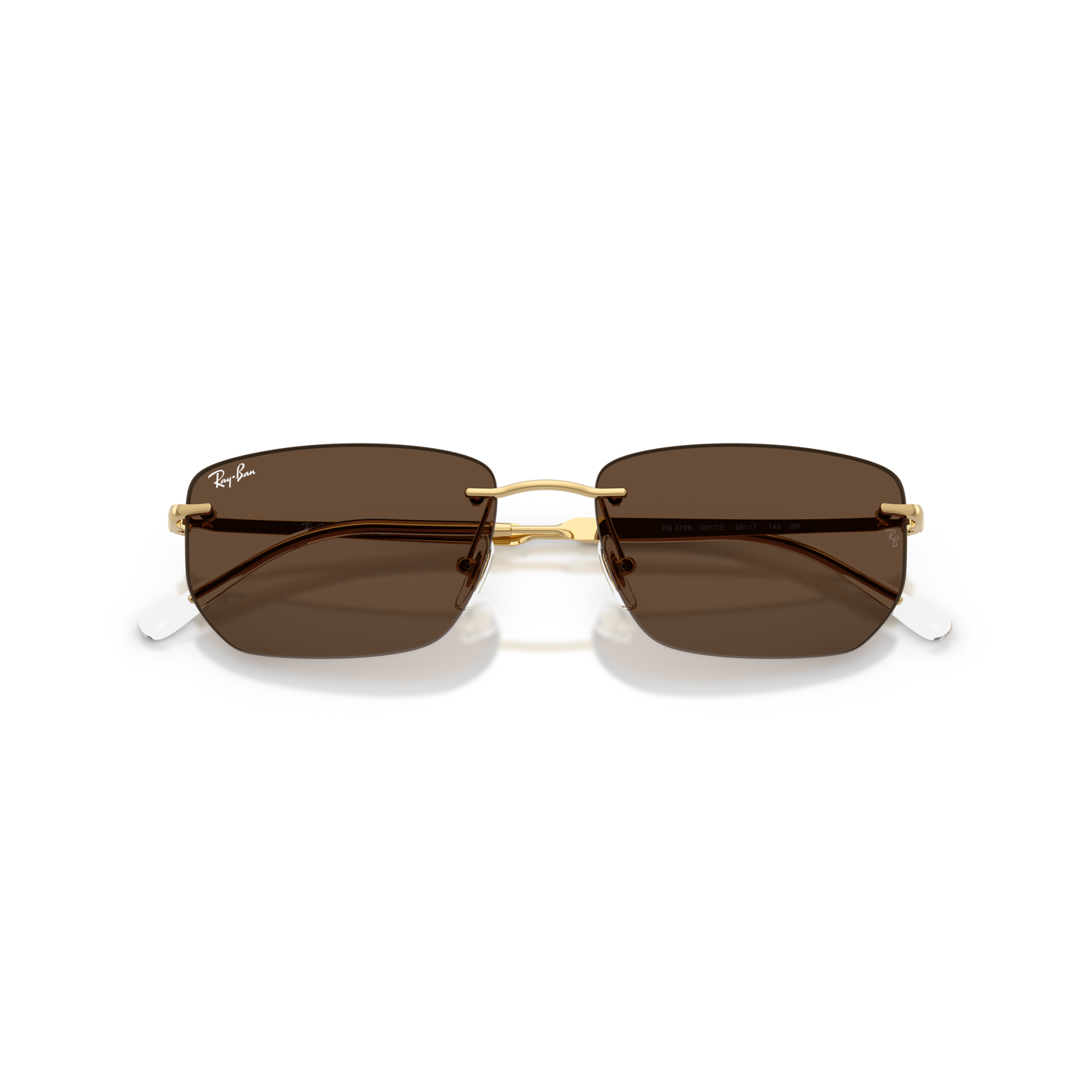Ray Ban RB3768 Sunglasses - Velocity 21 Polished Arista Gold + Dark Brown