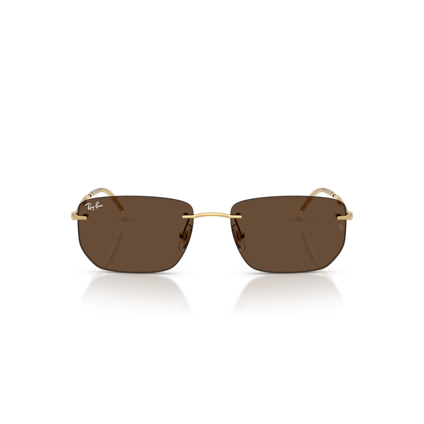 Ray Ban RB3768 Sunglasses - Velocity 21 Polished Arista Gold + Dark Brown