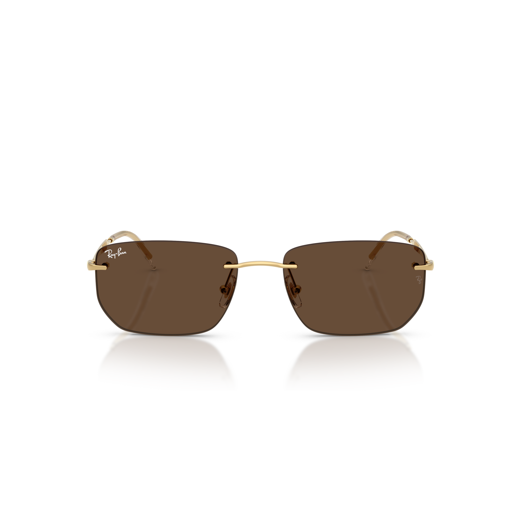 Ray Ban RB3768 Sunglasses - Velocity 21 Polished Arista Gold + Dark Brown