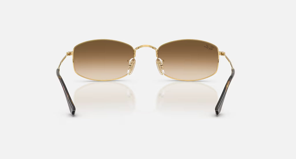 Ray-Ban RB3832 Sunglasses - Velocity 21 Polished Arista Gold + Clear Brown Gradient