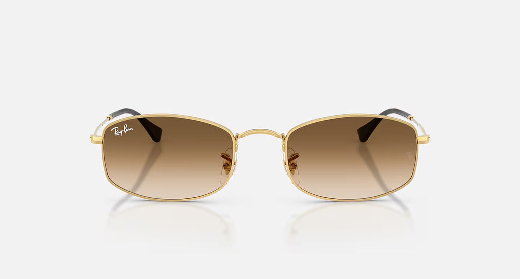 Ray-Ban RB3832 Sunglasses - Velocity 21 Polished Arista Gold + Clear Brown Gradient