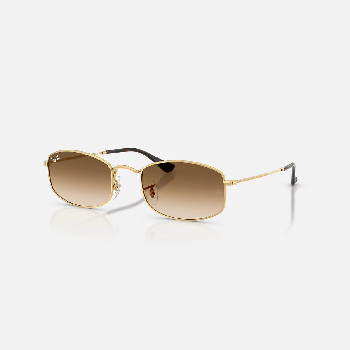 Ray-Ban RB3832 Sunglasses - Velocity 21 Polished Arista Gold + Clear Brown Gradient