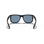 Ray Ban Justin Sunglasses - Velocity 21 Rubber Black + Dark Blue Polarised