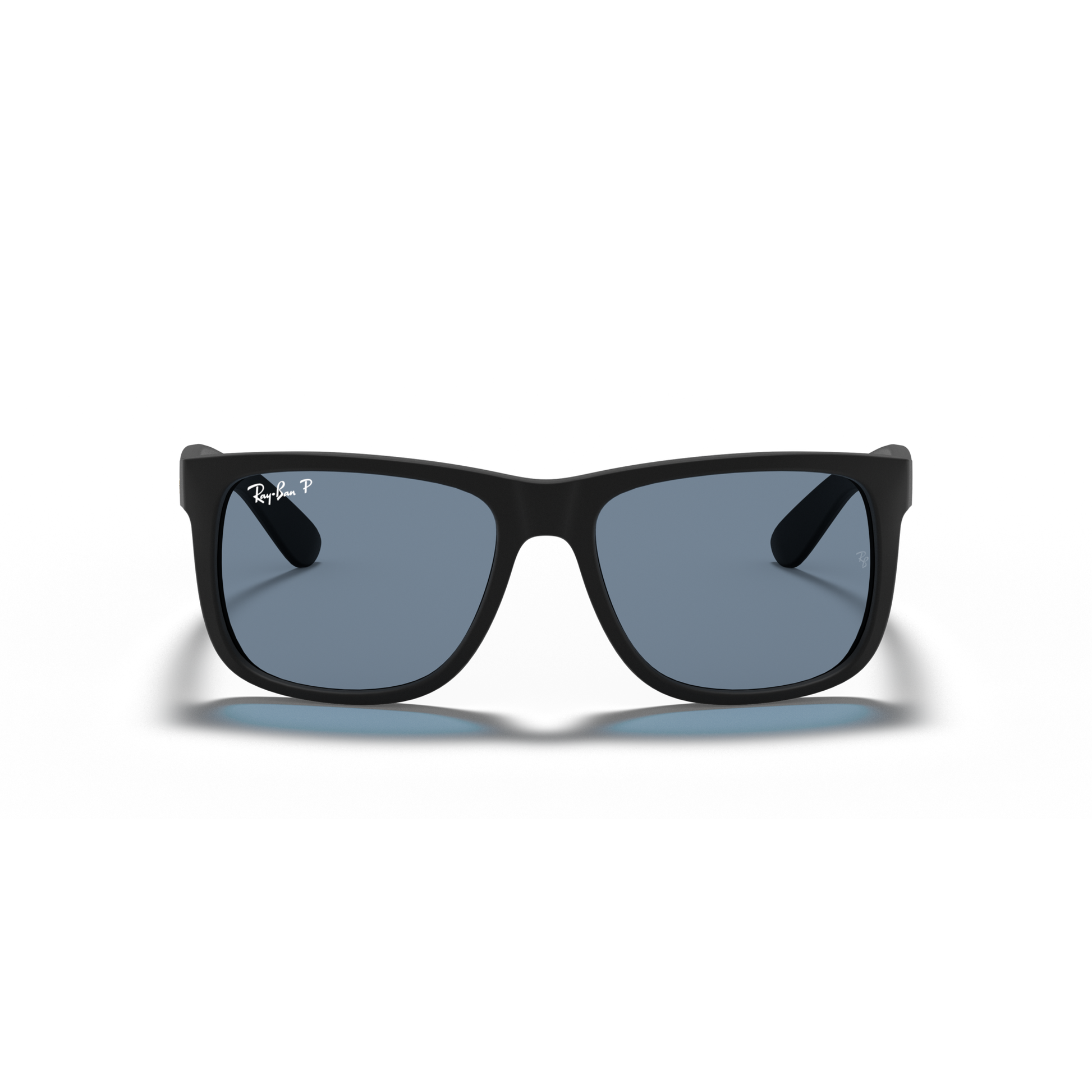 Ray Ban Justin Sunglasses - Velocity 21 Rubber Black + Dark Blue Polarised