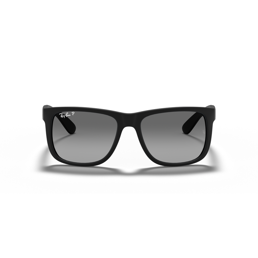 Ray Ban Justin Sunglasses - Velocity 21 Rubber Black + Light Grey Gradient Polarised