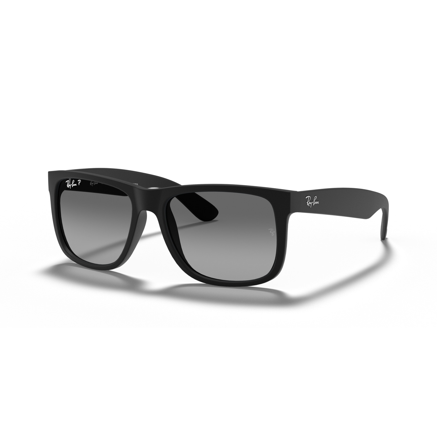 Ray Ban Justin Sunglasses - Velocity 21 Rubber Black + Light Grey Gradient Polarised