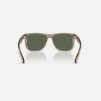 Ray Ban Justin Sunglasses - Velocity 21 Polished Transparent Brown + Dark Green