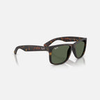 Ray Ban Justin Sunglasses - Velocity 21 Matte Rubber Havana + Dark Green