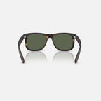 Ray Ban Justin Sunglasses - Velocity 21 Matte Rubber Havana + Dark Green