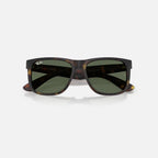 Ray Ban Justin Sunglasses - Velocity 21 Matte Rubber Havana + Dark Green
