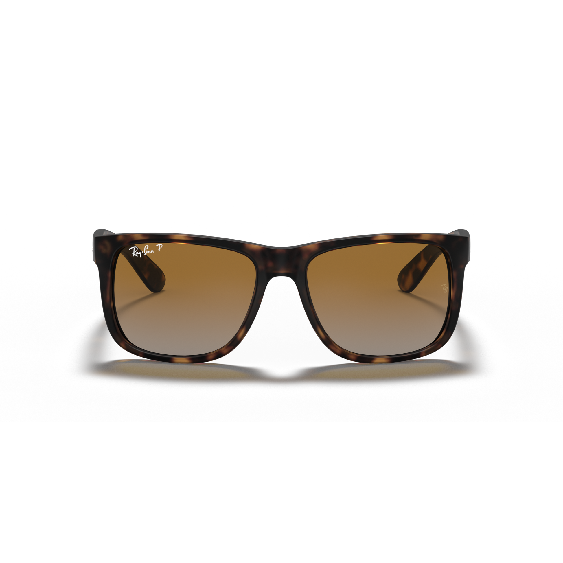 Ray Ban Justin Sunglasses - Velocity 21 Rubber Havana + Grey Gradient Brown Polarised