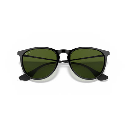 Ray Ban Erika Sunglasses - Velocity 21 Rubber Black + Light Grey Gradient Grey Polished Black + G-15 Green Polarised