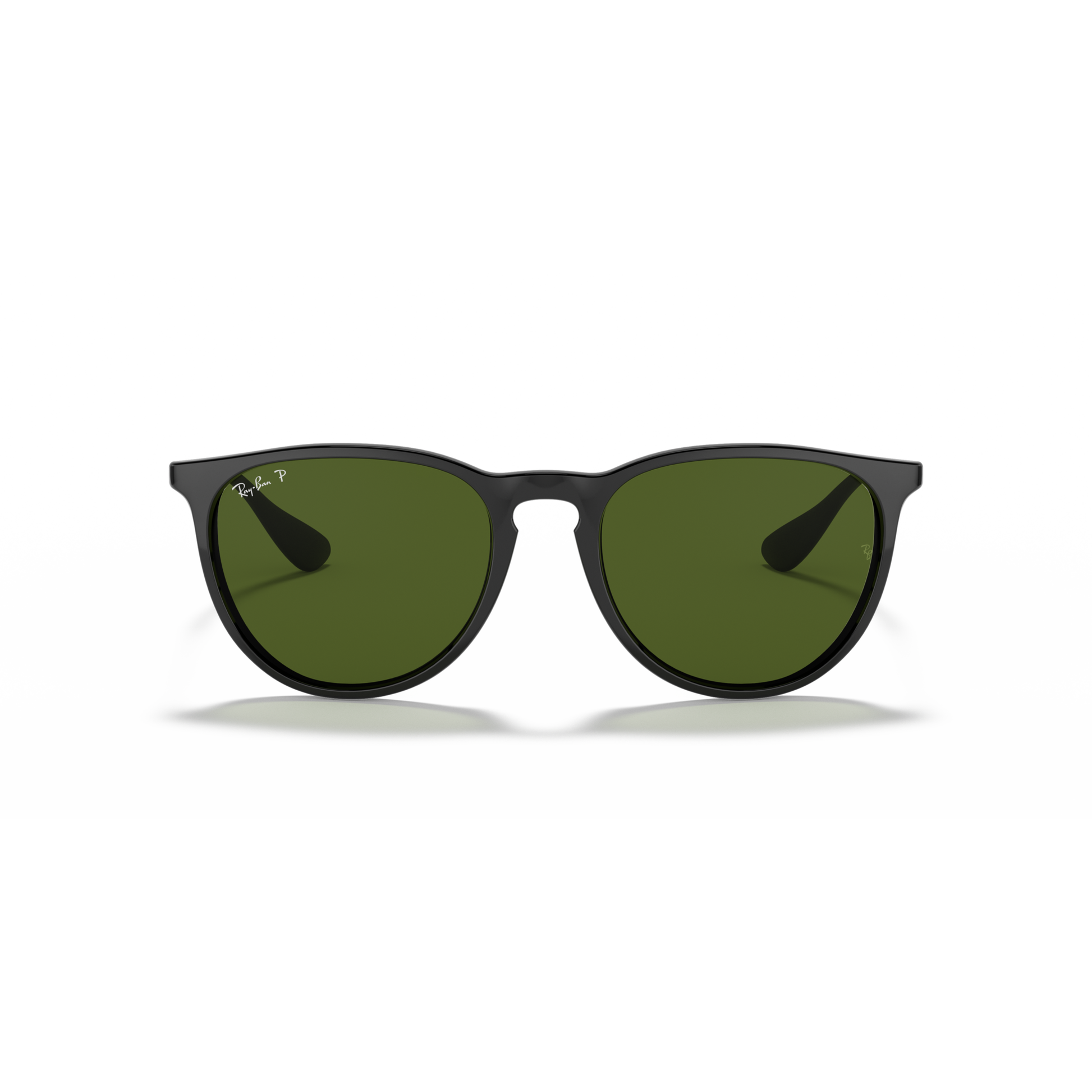 Ray Ban Erika Sunglasses - Velocity 21 Rubber Black + Light Grey Gradient Grey Polished Black + G-15 Green Polarised