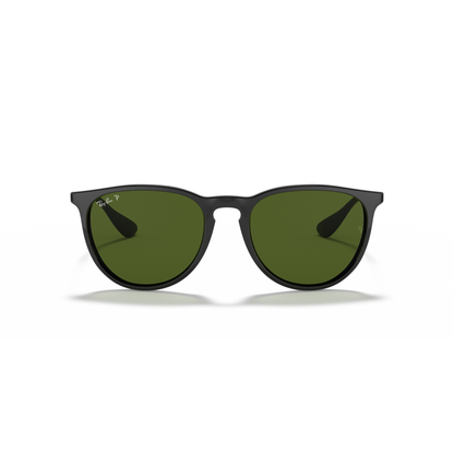 Ray Ban Erika Sunglasses - Velocity 21 Rubber Black + Light Grey Gradient Grey Polished Black + G-15 Green Polarised