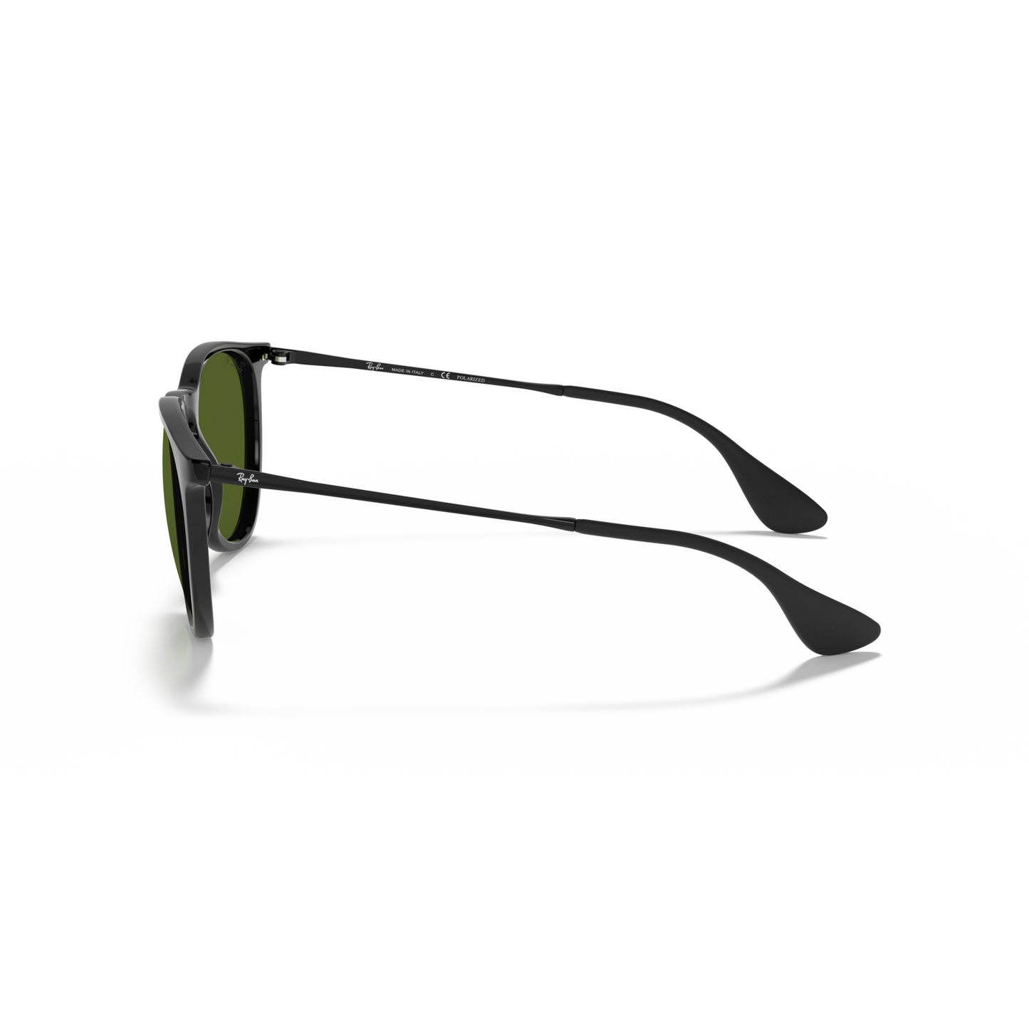 Ray Ban Erika Sunglasses - Velocity 21 Rubber Black + Light Grey Gradient Grey Polished Black + G-15 Green Polarised