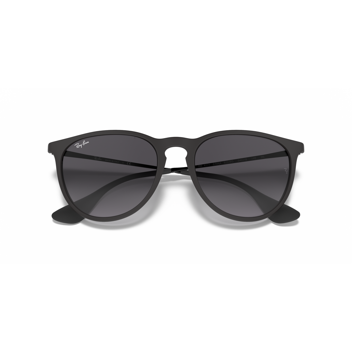 Ray Ban Erika Sunglasses - Velocity 21 Rubber Black + Light Grey Gradient Grey