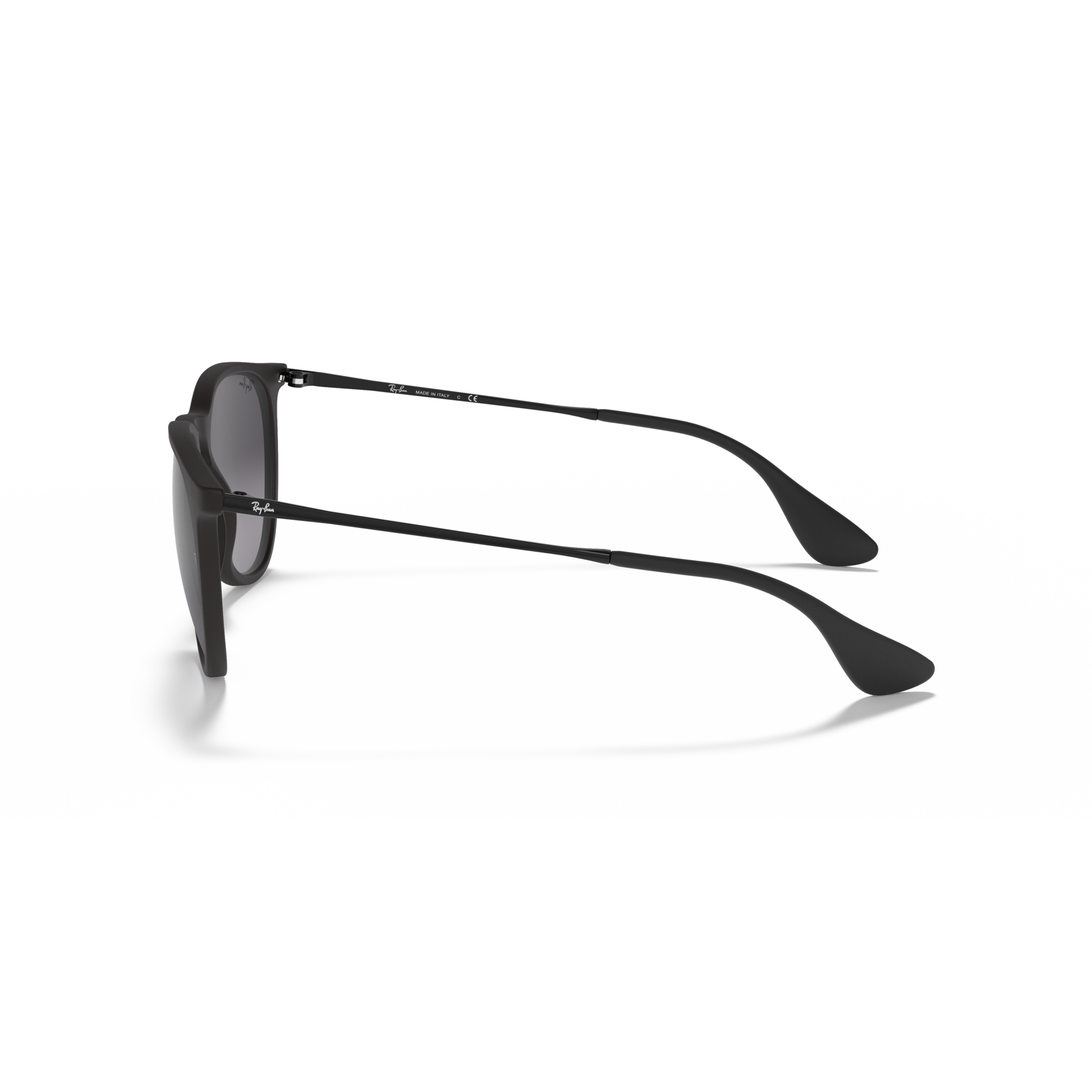 Ray Ban Erika Sunglasses - Velocity 21 Rubber Black + Light Grey Gradient Grey