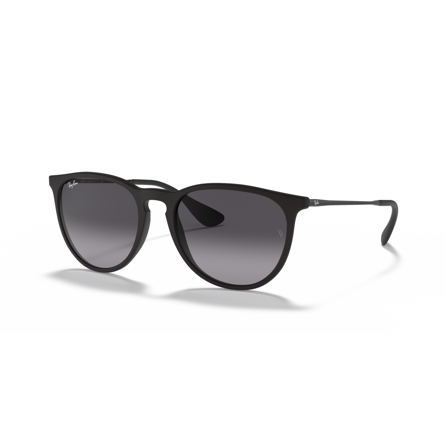 Ray Ban Erika Sunglasses - Velocity 21 Rubber Black + Light Grey Gradient Grey