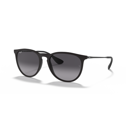 Ray Ban Erika Sunglasses - Velocity 21 Rubber Black + Light Grey Gradient Grey