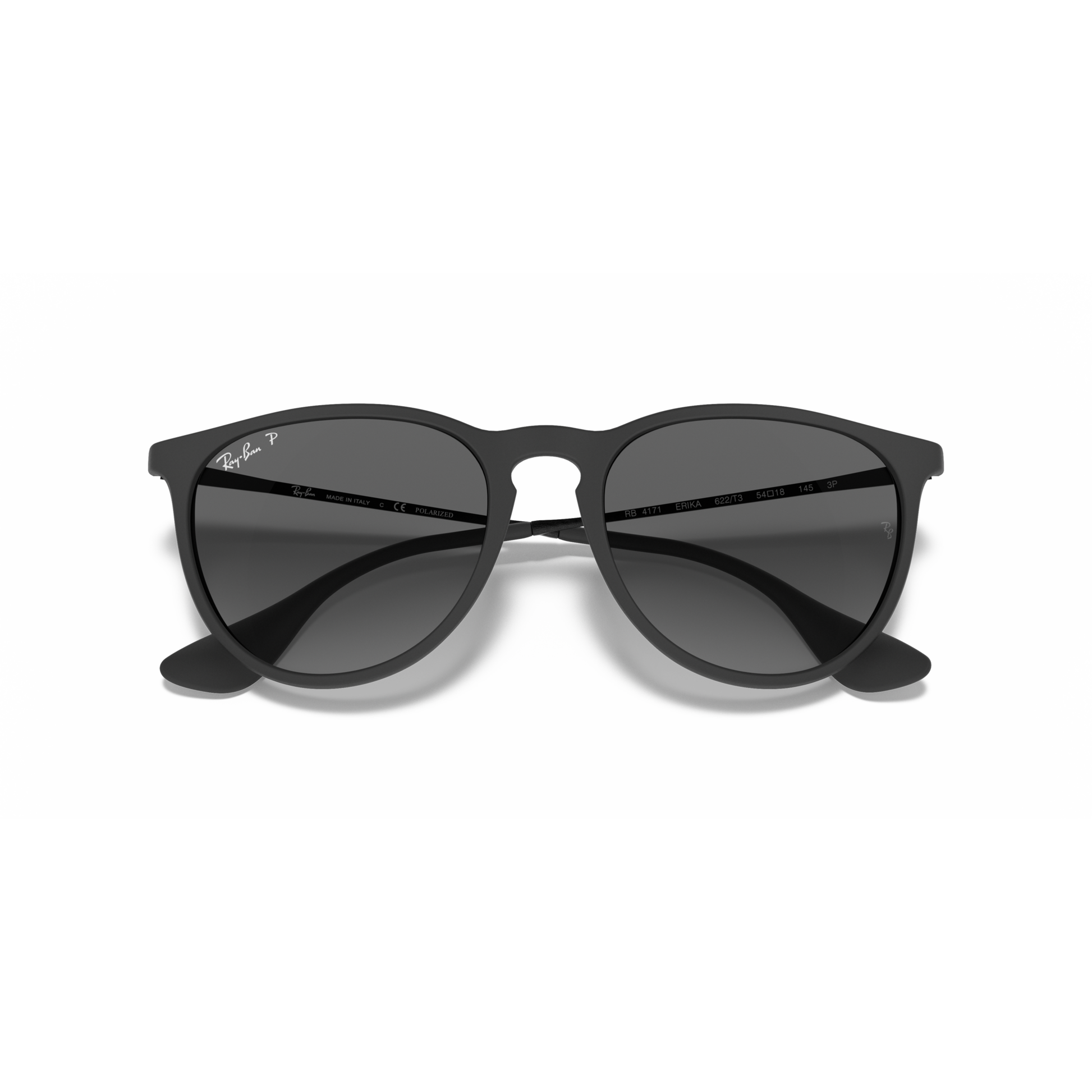 Ray Ban Erika Sunglasses - Velocity 21 Rubber Black + Light Grey Gradient Polarised