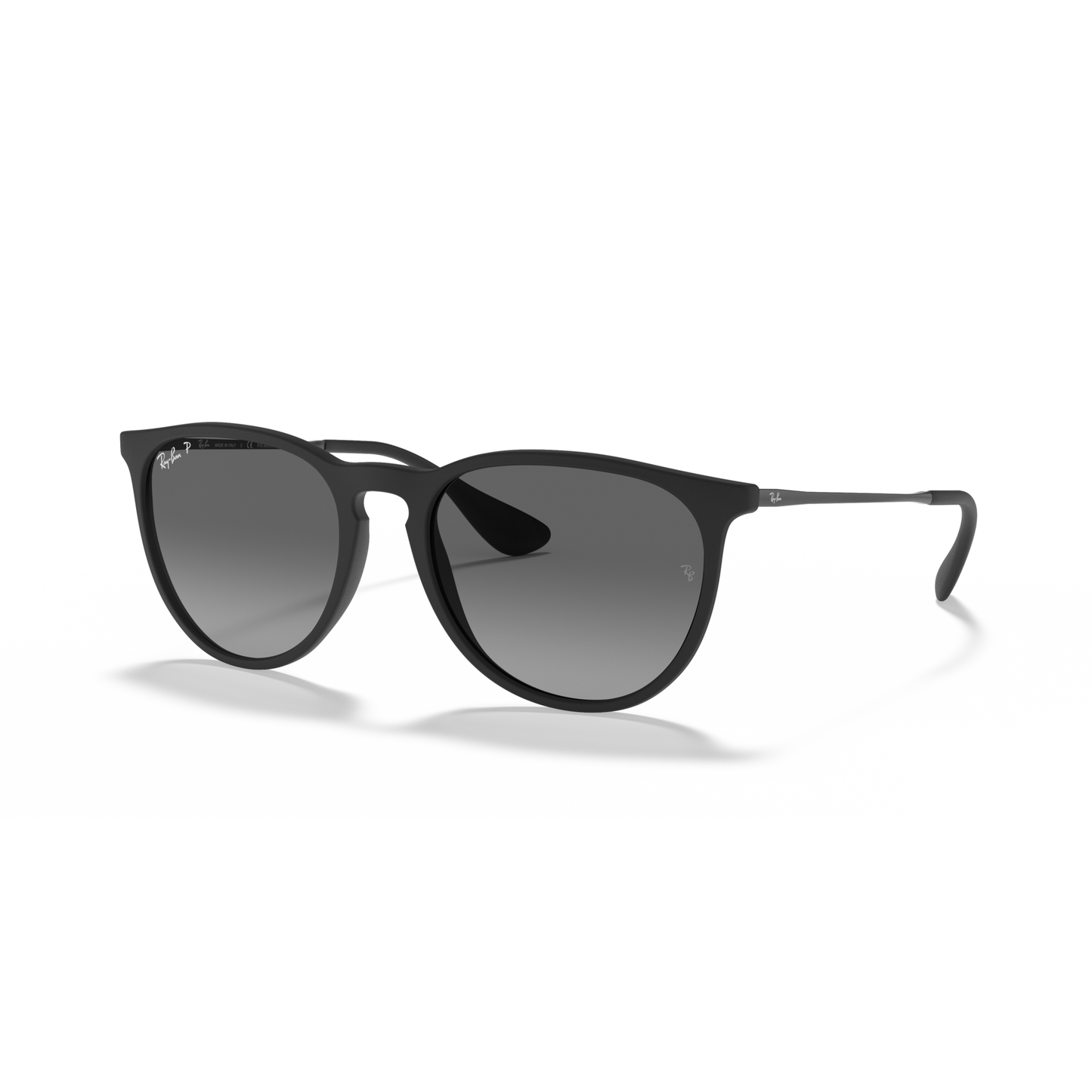 Ray Ban Erika Sunglasses - Velocity 21 Rubber Black + Light Grey Gradient Polarised