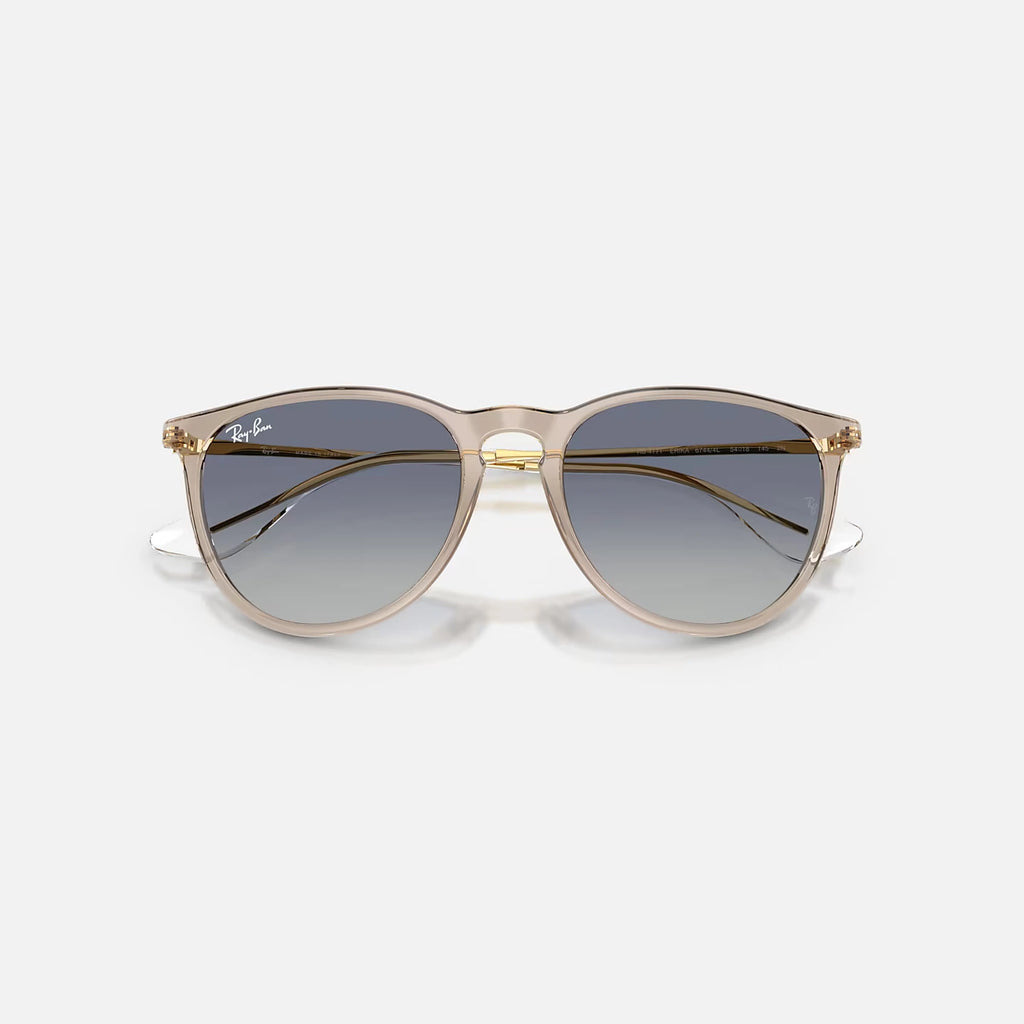 Ray Ban Erika Sunglasses - Velocity 21 Transparent Light Brown + Light Grey Gradient Dark Blue