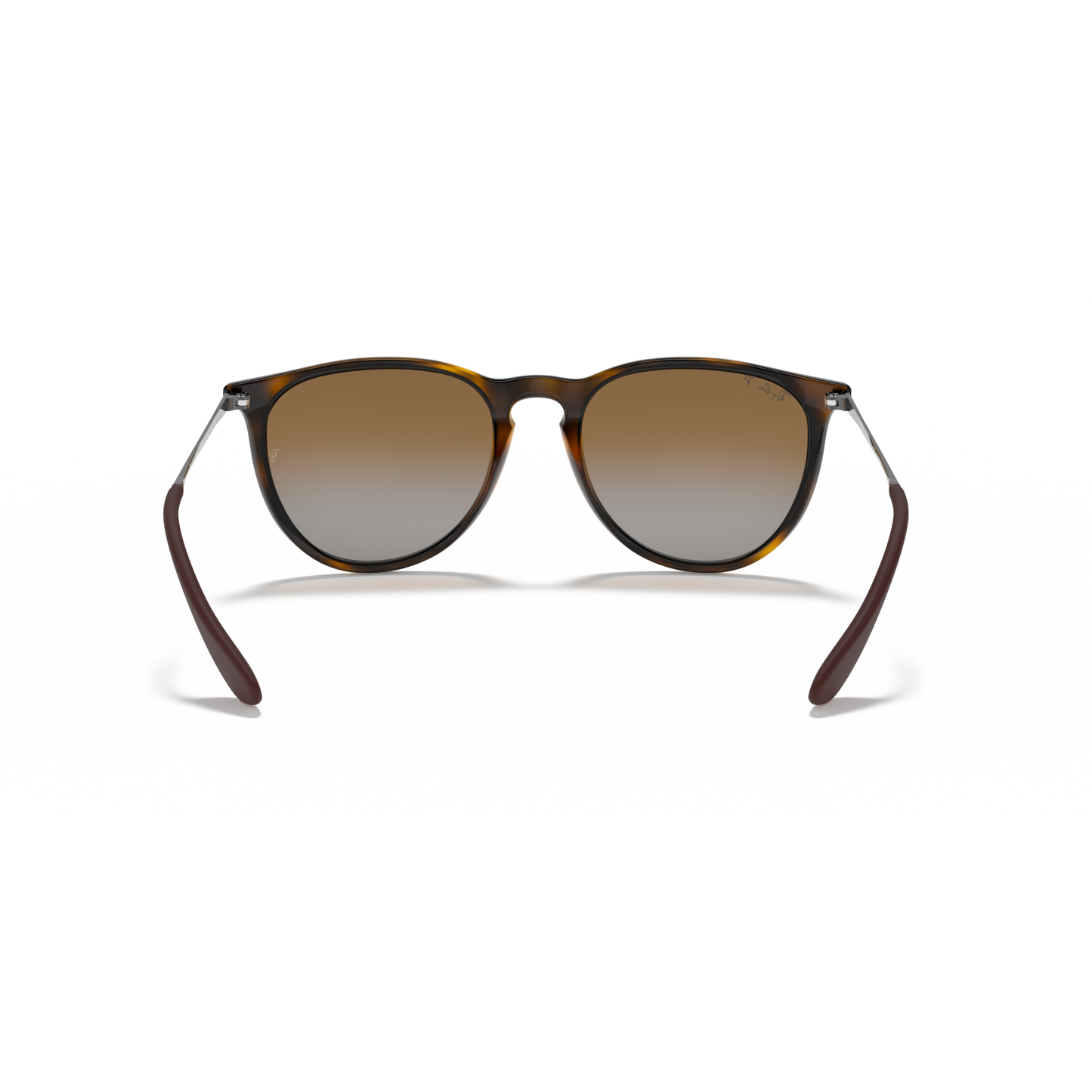 Sunglasses with tortoiseshell frame and gradient lenses on a white background Polished Light Havana + Brown Gradient Polarised