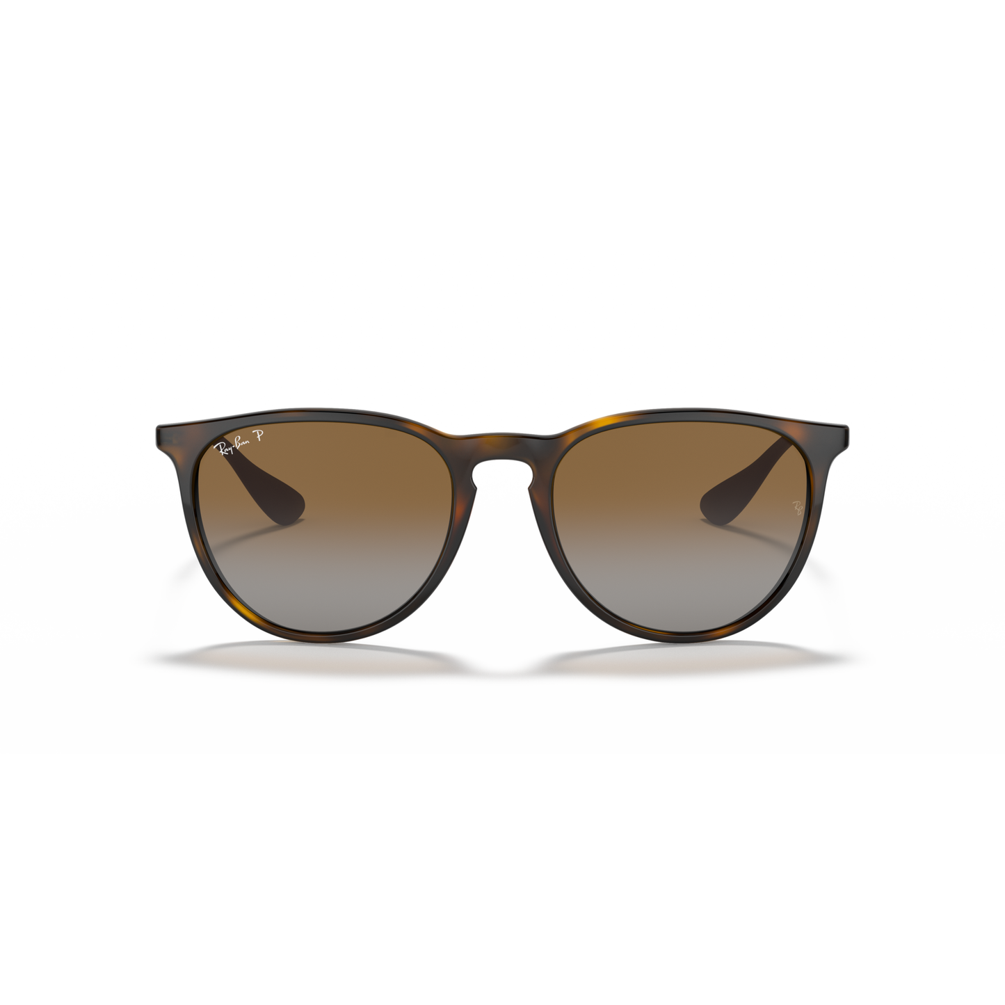 Sunglasses with brown gradient lenses on a white background Polished Light Havana + Brown Gradient Polarised