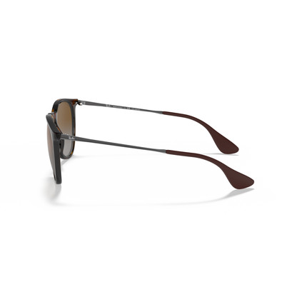 Sunglasses with brown lenses and dark frames on a white background Polished Light Havana + Brown Gradient Polarised