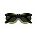 Ray Ban Wayfarer Classic Singlasses - Velocity 21 Polished Black + G-15 Green Polarised