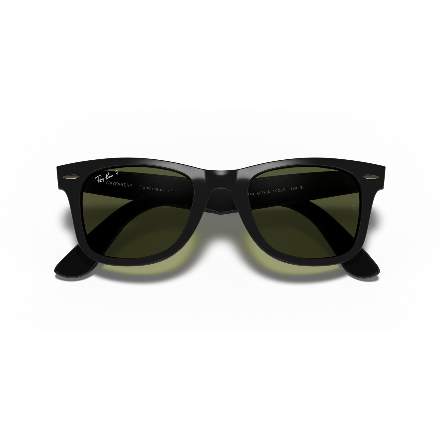 Ray Ban Wayfarer Classic Singlasses - Velocity 21 Polished Black + G-15 Green Polarised