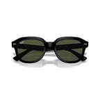 Black sunglasses with green lenses on a white background Polished Black + G-15 Green