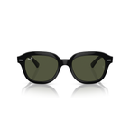 Black sunglasses with green lenses on a white background Polished Black + G-15 Green