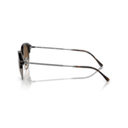 Sunglasses with tortoiseshell frame on a white background Polished Havana on Gunmetal + Brown Gradient Polarised
