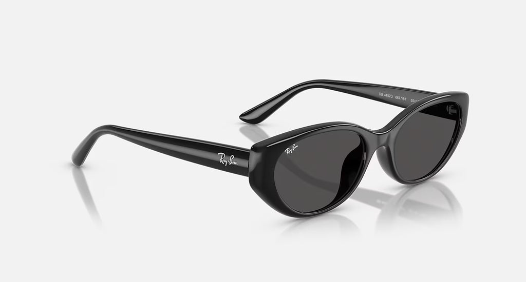 Ray-Ban RB4457D Bio-Based Sunglasses - Velocity 21 Polished Black + Dark Grey