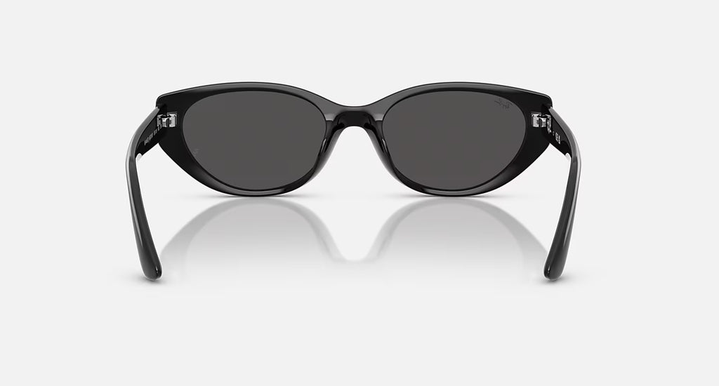 Ray-Ban RB4457D Bio-Based Sunglasses - Velocity 21 Polished Black + Dark Grey