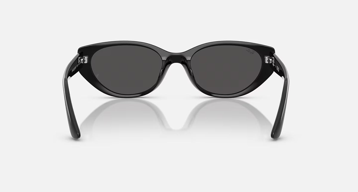 Ray-Ban RB4457D Bio-Based Sunglasses - Velocity 21 Polished Black + Dark Grey