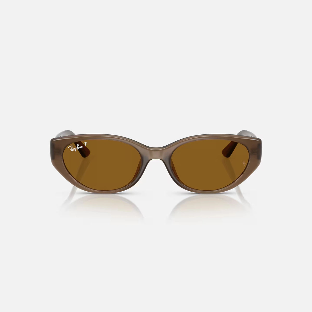 Ray-Ban RB4457D Bio-Based Sunglasses - Velocity 21 Polished Transparent Brown + Dark Brown Polarised