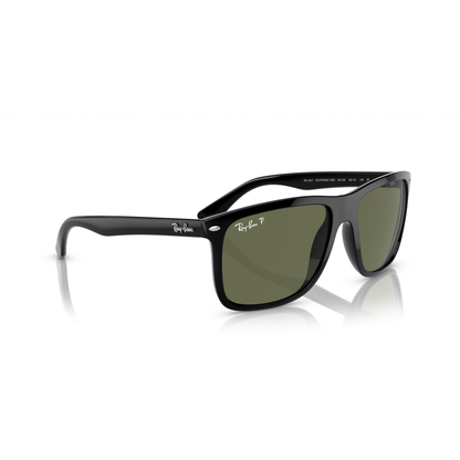 Ray Ban Boyfriend Two Sunglasses - Velocity 21 Black + Polarised Green