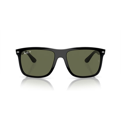 Ray Ban Boyfriend Two Sunglasses - Velocity 21 Black + Polarised Green