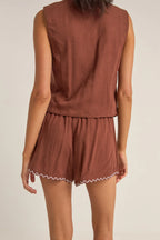 Solis Embroidered Short