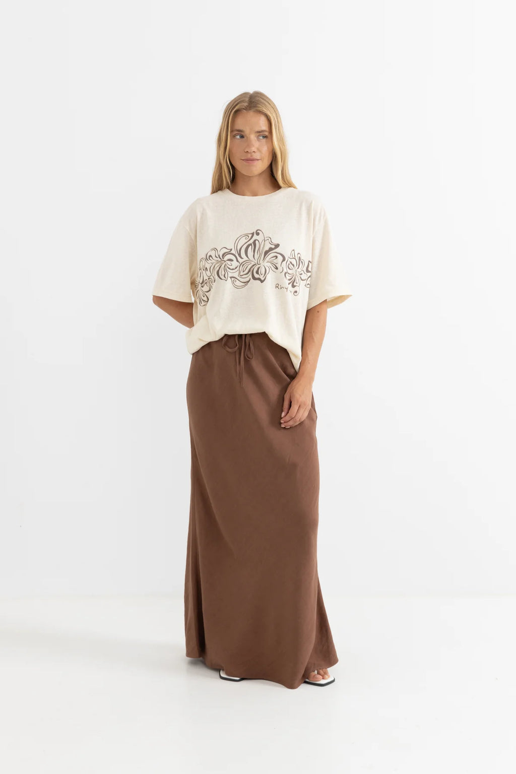 Nadia Bias Cut Maxi Skirt