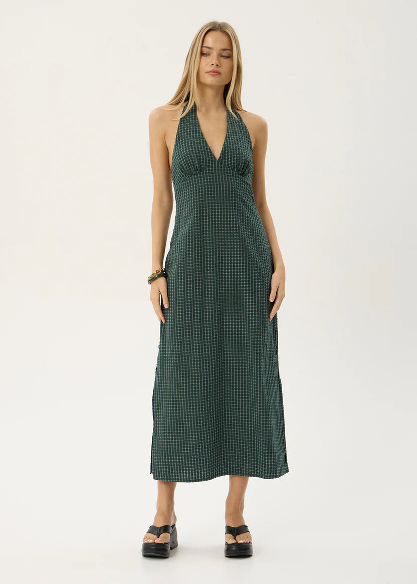 Alexa Seersucker Maxi Dress