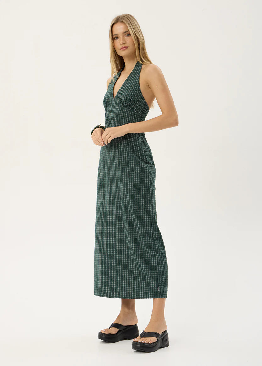 Alexa Seersucker Maxi Dress