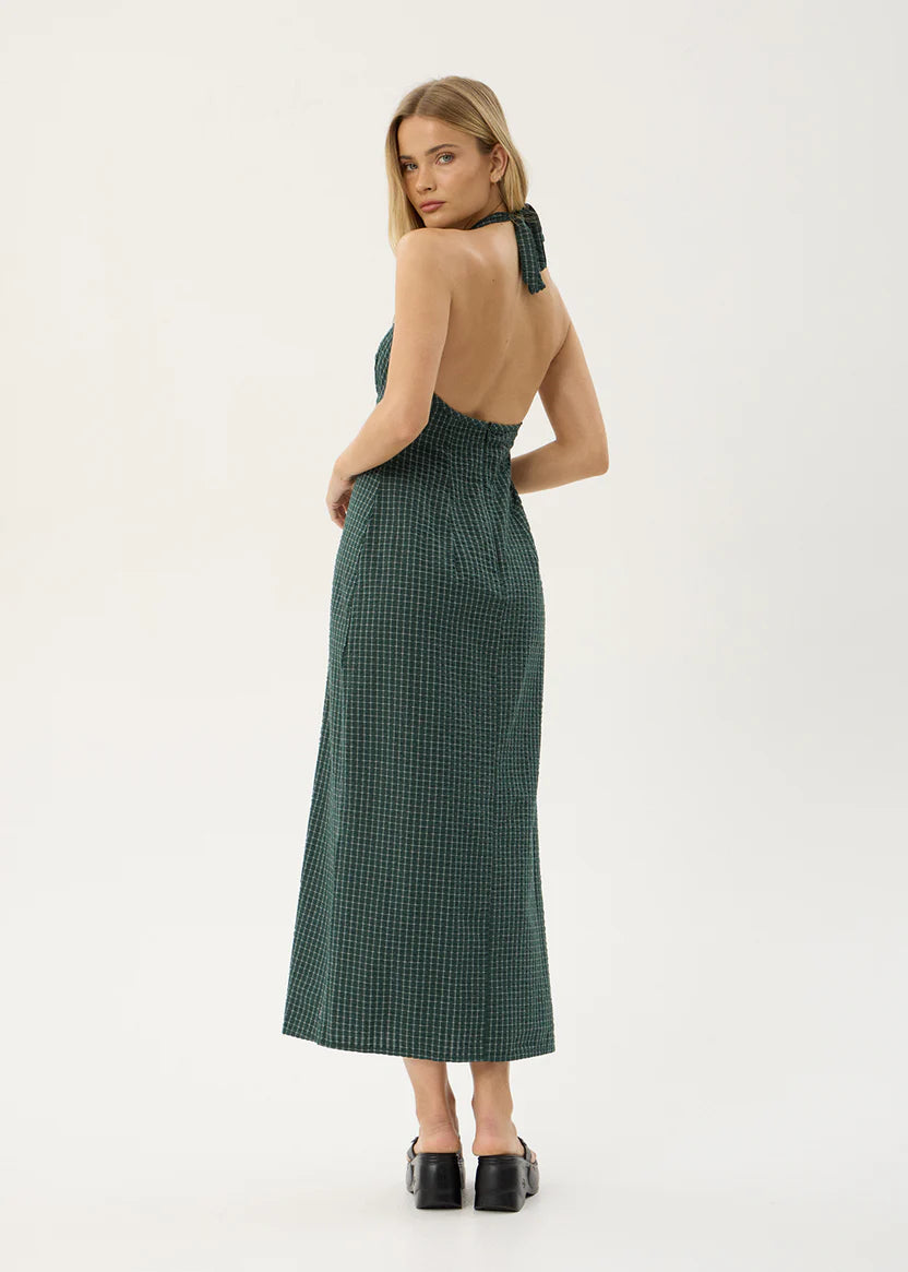 Alexa Seersucker Maxi Dress
