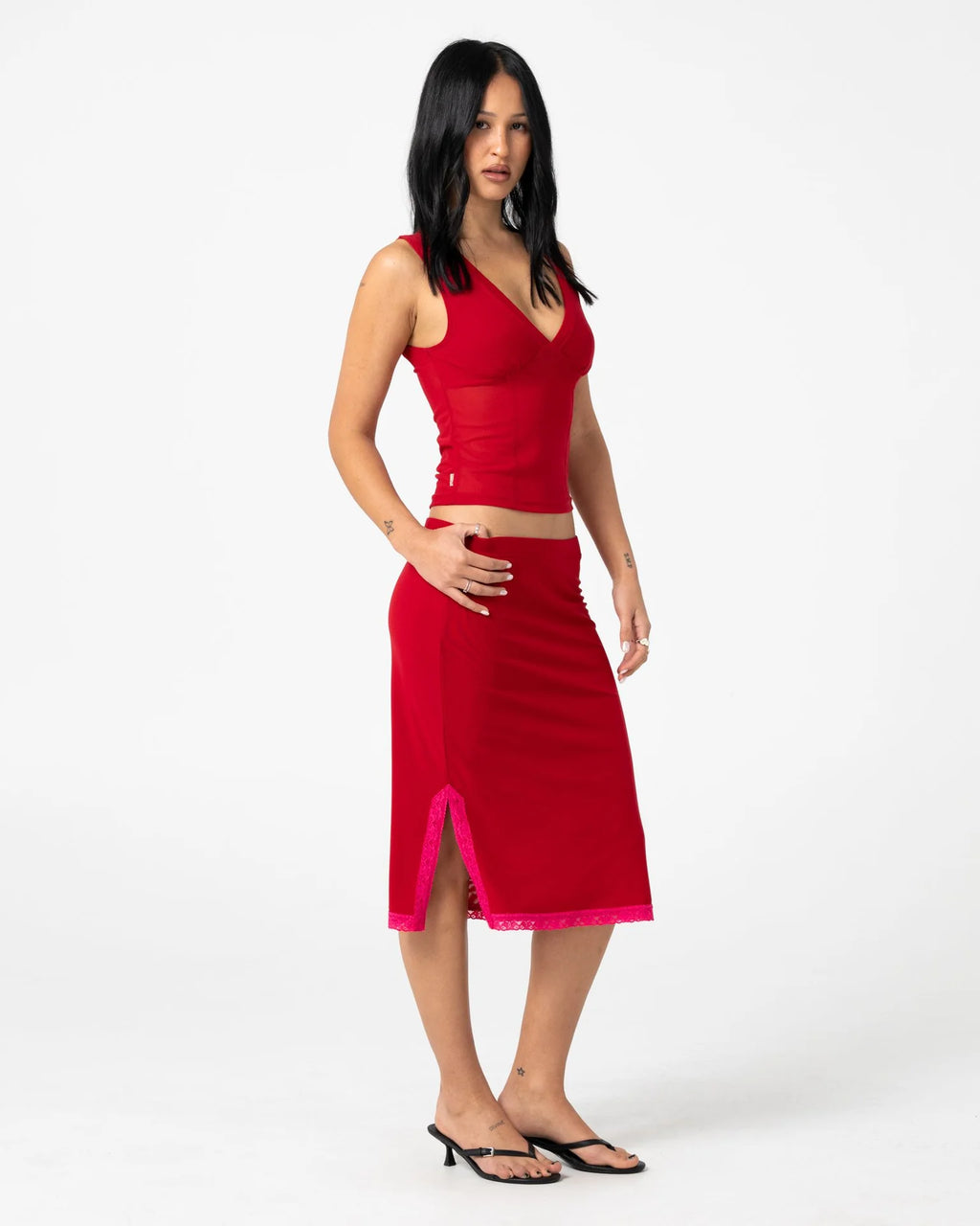 Camden Mesh Midi Skirt